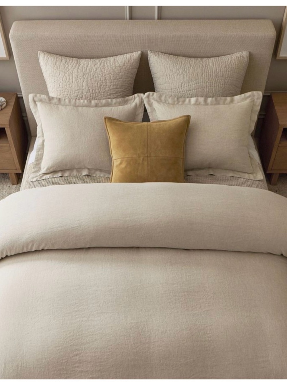 Pottery Barn Neutral Quilted shams 2